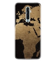 Oppo Reno 2Z 4 Lite 4 Pro 5 6 7 A31 Kılıf Desemli Silikon Map Planet 1656