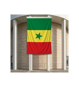 Senegal Bayrağı 140gr Premium Raşel Kumaş 200x300 cm