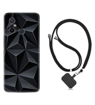 Xiaomi Redmi 12C Kılıf Silikon Boyun Askılı İpli Desenli Silikon Prizmalar 1782
