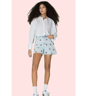 Kadın Denim City Short Şort Pamuk Geniş Paça Yüksek Bel Rahat Yaz Şortu Stilin Buluştuğu Yer
