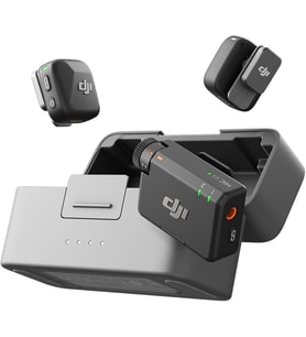 MIC Mini (2Tx + 1 Rx Şarj Kutusu), Ultra Hafif, HQ Ses, 48 Saat Kullanım, Gürültü İptali, Otomatik Limit, Kablosuz Mikrofon, Kamera/iPhone/Android, Vlog, Akış İçin