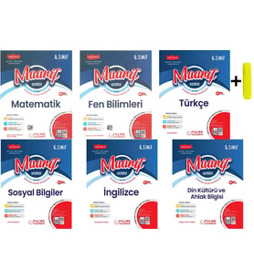 Palme 6. Sınıf Maarif Matematik Fen Türkçe Sosyal İngilizce Din Haftalık Deneme Seti