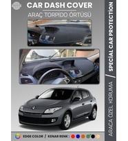 RENAULT MEGANE 3 NAVİGASYONLU BUYUK EKRANLI (2008-2015) Torpido Örtüsü Ön Göğüs Torpido Koruma