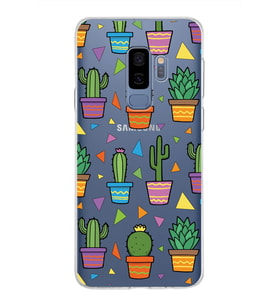 PrintiFy Samsung Galaxy S9 Plus ile Uyumlu 1mm Slim Fit Water Color 4 Baskılı Şeffaf  Kılıf