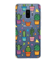 PrintiFy Samsung Galaxy S9 Plus ile Uyumlu 1mm Slim Fit Water Color 4 Baskılı Şeffaf  Kılıf