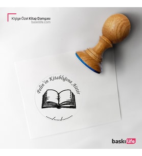 Kişiye Özel Kitap Damgası Kitap Mührü Kaşe Kitap Mühür Özel Damga 170