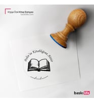 Kişiye Özel Kitap Damgası Kitap Mührü Kaşe Kitap Mühür Özel Damga 170