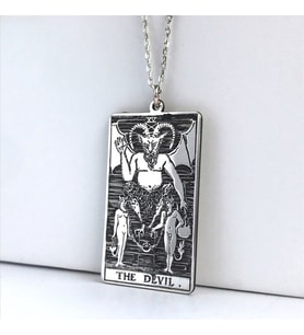 Kişiye Özel Tarot (The Devil) Şeytan Kolye