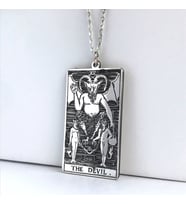 Kişiye Özel Tarot (The Devil) Şeytan Kolye