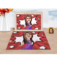 BK Gift Kişiye Özel Kız Çocuk Prenses Karikatürlü 1000 Parça Profesyonel Puzzle-3