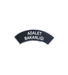 ADALET Bakanlığı Kol Arması 3d Plastik,  Yeni Tip, Cırtlı, 1. Kalite (Çok Renkli)
