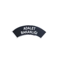 ADALET Bakanlığı Kol Arması 3d Plastik,  Yeni Tip, Cırtlı, 1. Kalite (Çok Renkli)