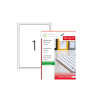 Tanex Lazer Etiket 100 Yaprak 199.6x289.1 mm Lazer Yazıcı Etiketi