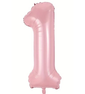 Beysüs Pembe 1 Rakam Folyo Balon 80 cm