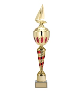 ODAK KUPA - Figürlü Kupalar - Yelken Figürlü Kupalar FG-086 A - 67 cm