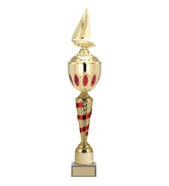 ODAK KUPA - Figürlü Kupalar - Yelken Figürlü Kupalar FG-086 A - 67 cm