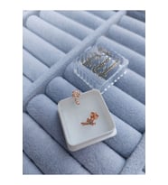 925 ayar Gümüş Zirkon Taşlı Palm Ağacı küpe zs0035kp Rose Renk 2'li Beden