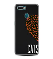 Oppo A5S A15 A16 A54 A55 A73 A74 Kılıf Desemli Silikon Cats 1792