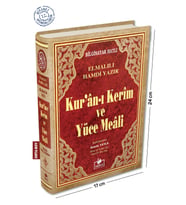 Kuranı Kerim ve Yüce Meali Bilgisayar Hatlı Orta Boy