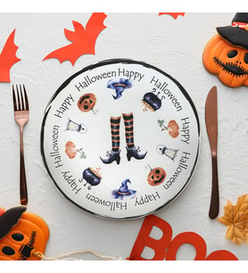 Keramika Halloween Happy Servis Tabağı 26 Cm 19950