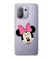 Xiaomi  Mi 11 Pro  Kamera Korumalı Kapak Minnie Mouse Tasarımlı Şeffaf  Kılıf