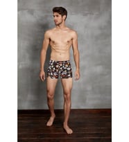Erkek Modal Kıbrıs Desen Baskılı Uzun Paça Boxer 1817 (Çok Renkli)