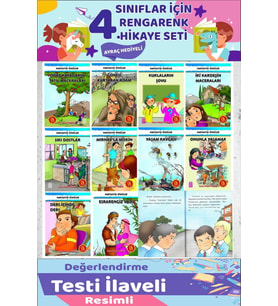 4.Sınıf Okumayı Sevdiren 10 lu Hikaye Seti 2 (64 Sayfa)