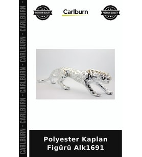 Özel Üretim Dekoratif Hediyelik Salon Ev Aksesuarı Biblo Polyester Kaplan Figürü Alk1691