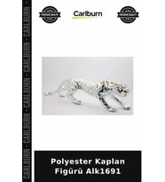 Özel Üretim Dekoratif Hediyelik Salon Ev Aksesuarı Biblo Polyester Kaplan Figürü Alk1691