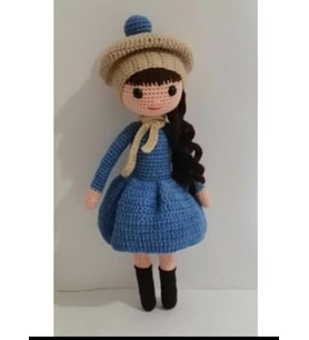 Amigurumi organik oyuncak bebek