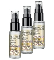 Avon Advance Techniques Parlaklık Veren Saç Serumu 30 Ml. Üçlü Set