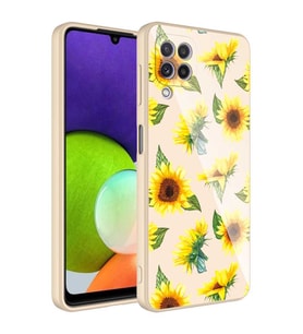 Samsung Galaxy M32 Kılıf Kamera Korumalı Desenli Sert Silikon Kapak