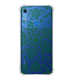 Huawei Y6s  Köşe Korumalı Antişok Kapak Nostalji Desen Tasarımlı Şeffaf  Kılıf