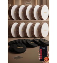 Midex BR-910X 10'lu Bendir Def Toptan Paket Akort Ayarlı EL Tutma Oyuklu Çantalı