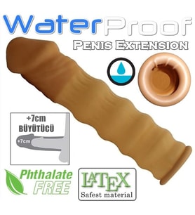 Erotik ürünleri 7cm dolgulu uzatmalı prezervatif