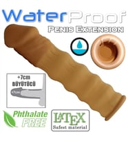 Erotik ürünleri 7cm dolgulu uzatmalı prezervatif