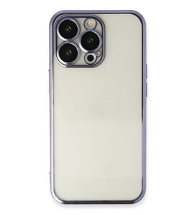 iPhone 14 Pro Kılıf Razer Lensli Silikon - Mor