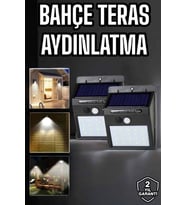 Northcity Solar Lamba - Hareket Sensörlü LED Bahçe Işığı Su Geçirmez ve Uzun Ömürlü