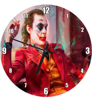 Cakatablo Joker 2019 Film DC Çizgi Görseli Duvar Saati