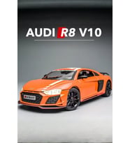 Kırmızı Işıklı Sesli 1:24 Ölçek İnce Detay Açılır Kapı Audi R8 V10 Premium Model Araba