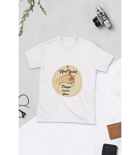 Kişiye Özel Dünya Solaklar Günü Tasarımlı T-Shirt (Beyaz)