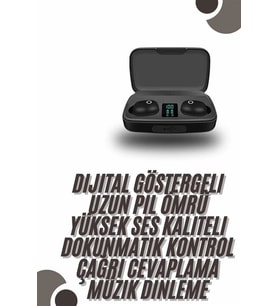 TWS Bluetooth Kulaklık 5.0 Bluetooth Bağlantılı Dokunmatik Kontrol Özelliği