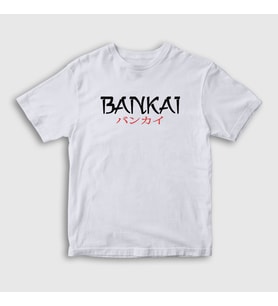 Presmono Unisex Çocuk Beyaz Bankai Anime Bleach T-Shirt 127089tt (Beyaz)