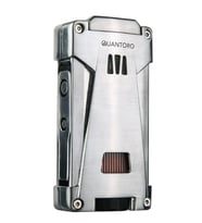 Quantoro 3 Torch Pürmüz Gümüş Metal Puro Çakmağı