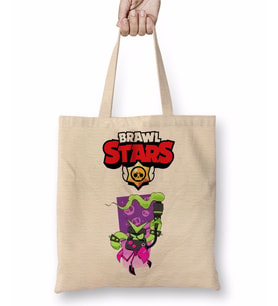 Brawl Stars Virüs 8 Bit Bez Çanta Uzun Saplı