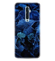 Oppo Reno 2Z 4 Lite 4 Pro 5 6 7 A31 Kılıf Desemli Silikon Blue Foid 1628