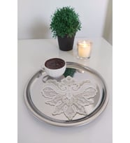 6 Adet Angelic Beyaz & Gold Fransız Tarzı Modern Bardak Altlığı & Kokteyl Peçetesi