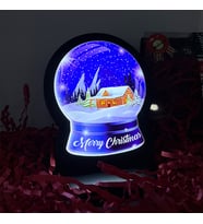 Merry Christmas Yılbaşı Masaüstü Led Lamba/gece Lambası/usb’li Ve Uv Baskılı (leon—led Ile Neon Görünüm) 11*13 CM