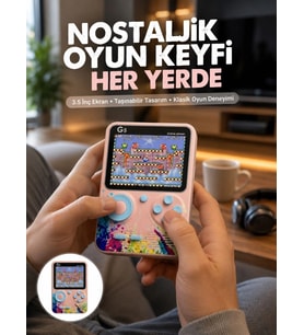 Game Box Mini 500 Adet Retro Oyun Taşınabilir Oyun Konsolu Yeni Nesil