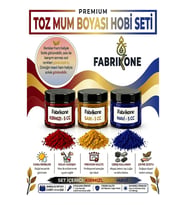 3'lü Set Premium Parafin Soya Wax Toz Mum Boyası Hobi Seti - 5 cc (Kırmızı, Sarı, Mavi) BKFAB3KSRM5G
